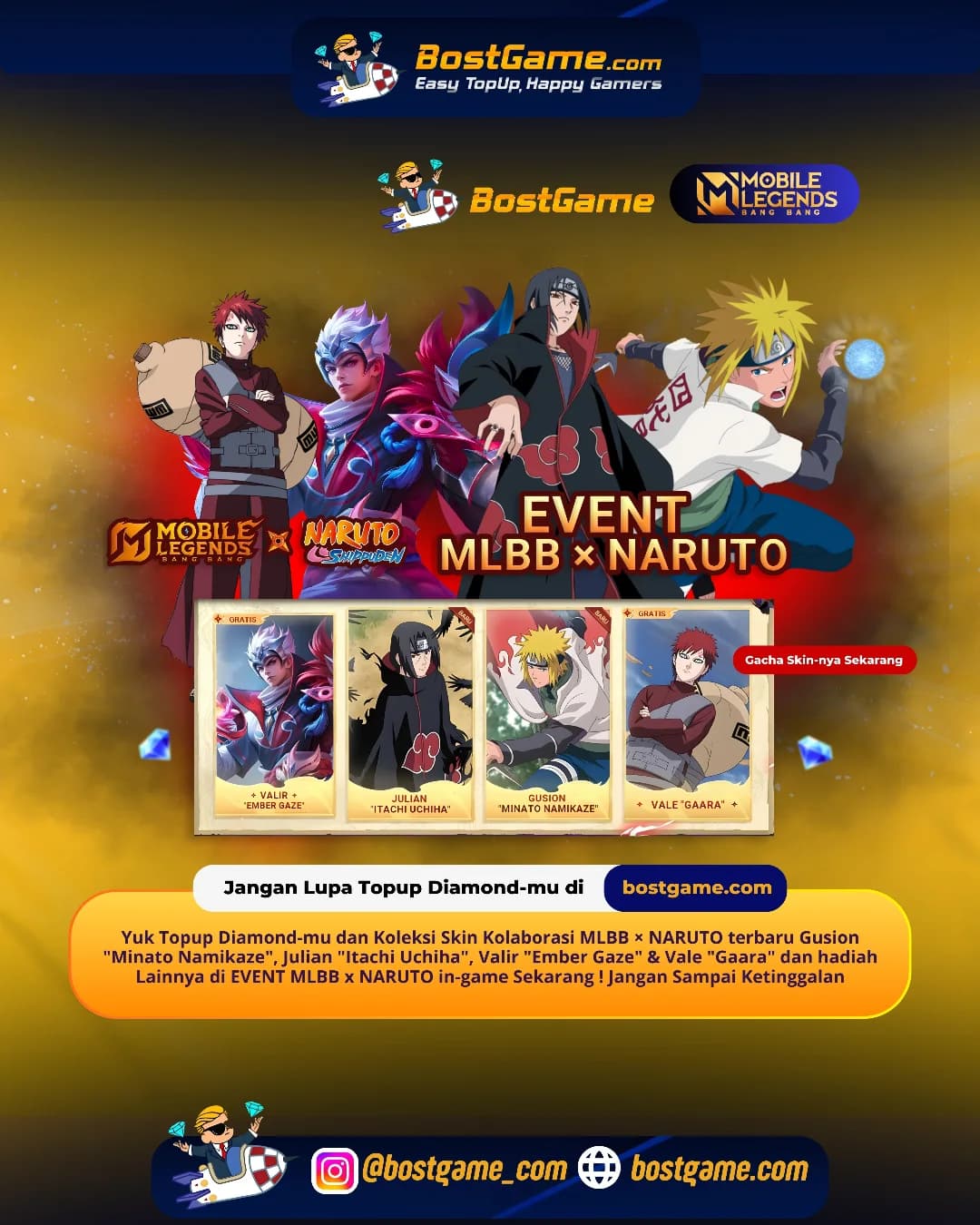Mobile Legends Bang Bang: Mobile Legends Bang Bang × Naruto akhirnya bersatu!