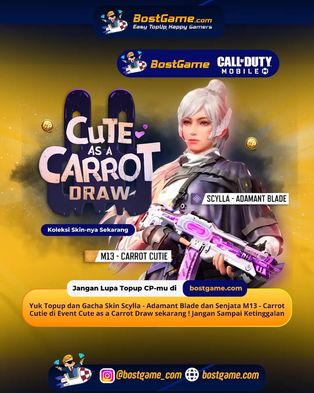 Call Of Duty Mobile: Event Cute as a Carrot Draw Telah Hadir Guyss