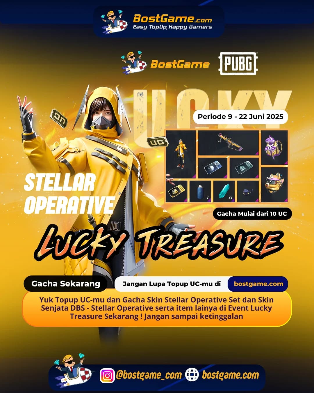 Pubg : Event DOUBLE LUCKY TREASURE Comeback Lagi Nih!
