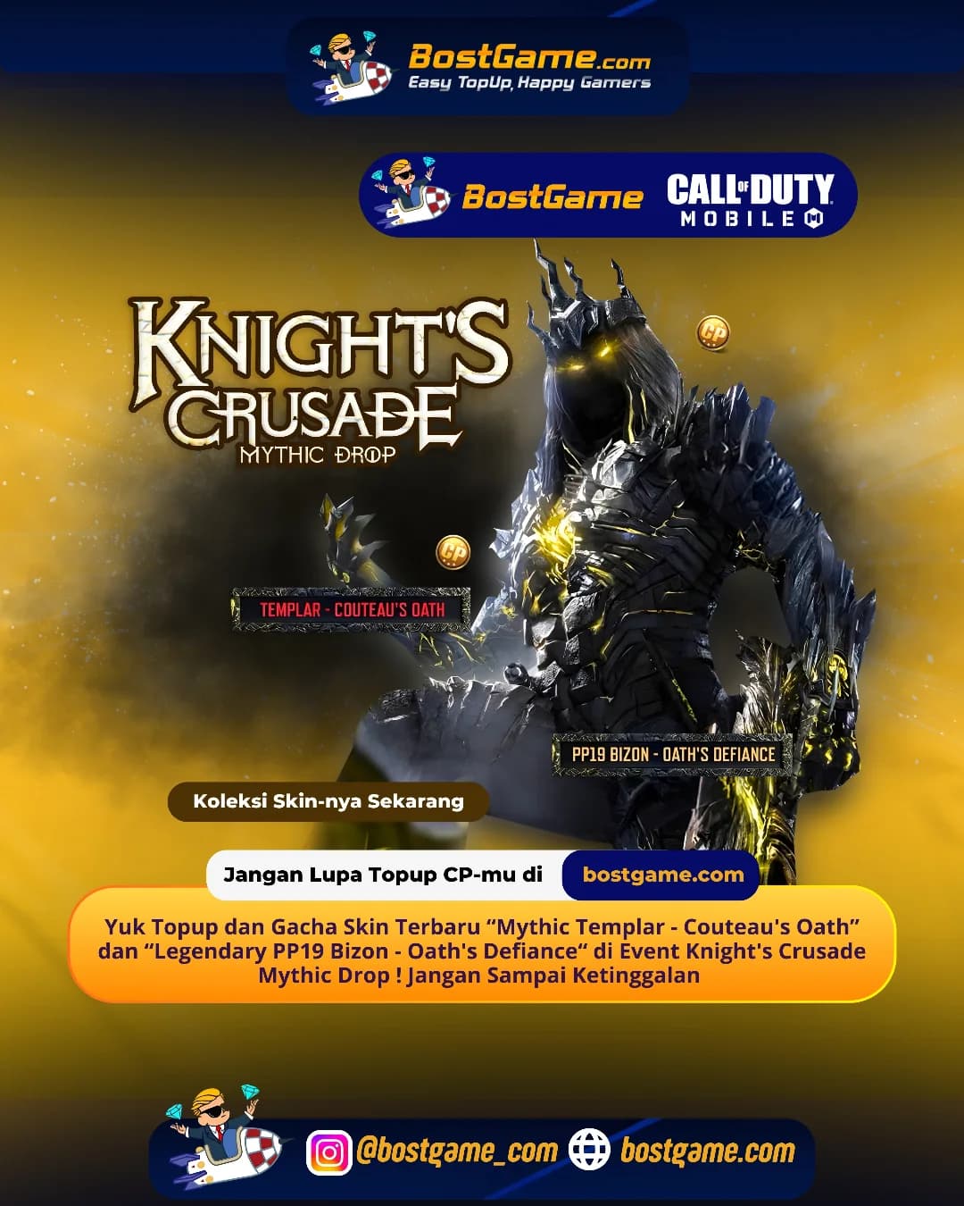Call Of Duty Mobile : Event Knight's Crusade Mythic Drop Telah Hadir Guys