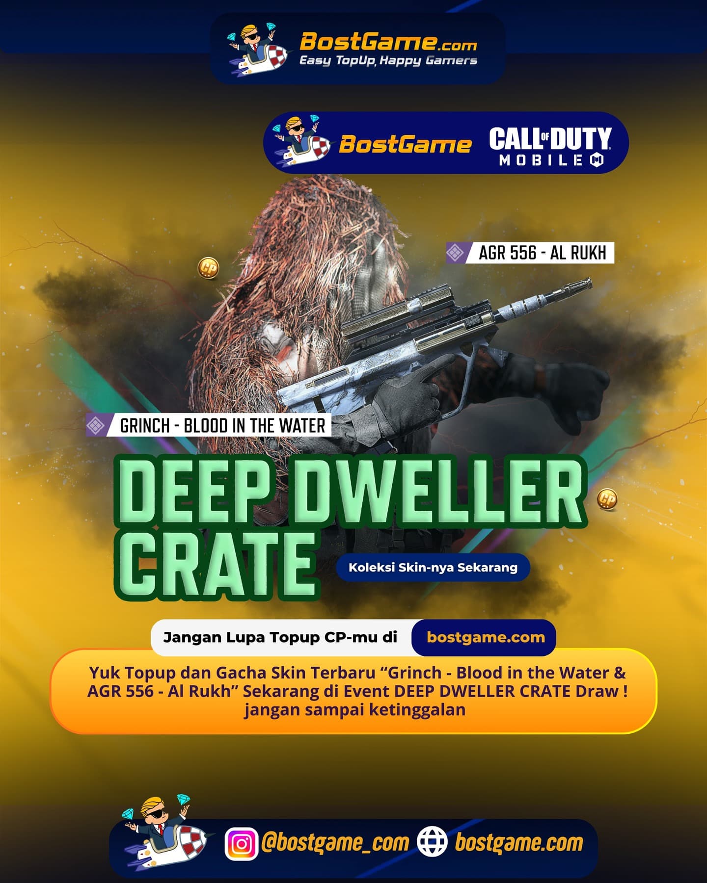 Call Of Duty Mobile : Event DEEP DWELLER CRATE Draw Telah Hadir Guyss 🌾