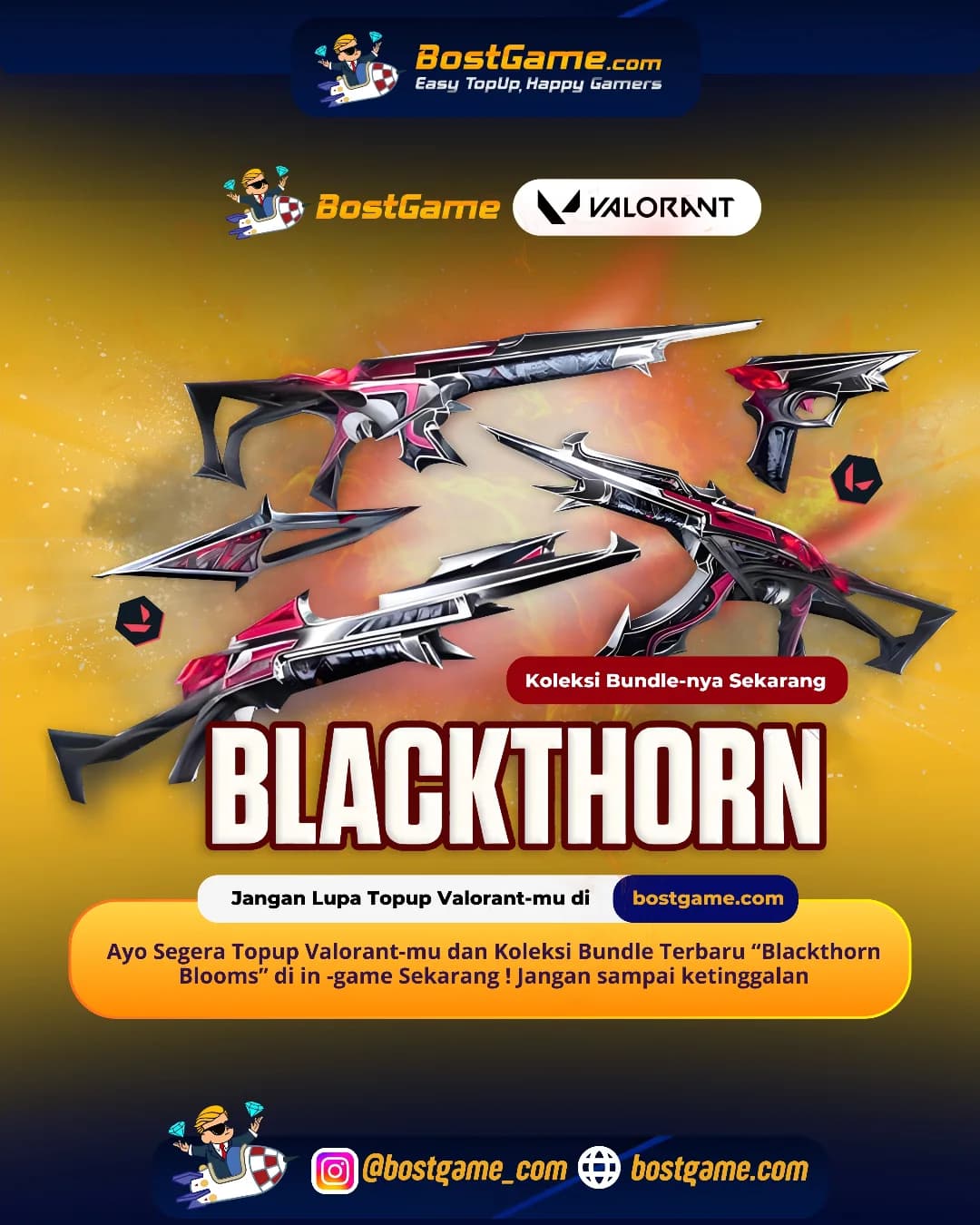 VALORANT : Bundle TERBARU “Blackthorn Blooms akhirnya HADIR!