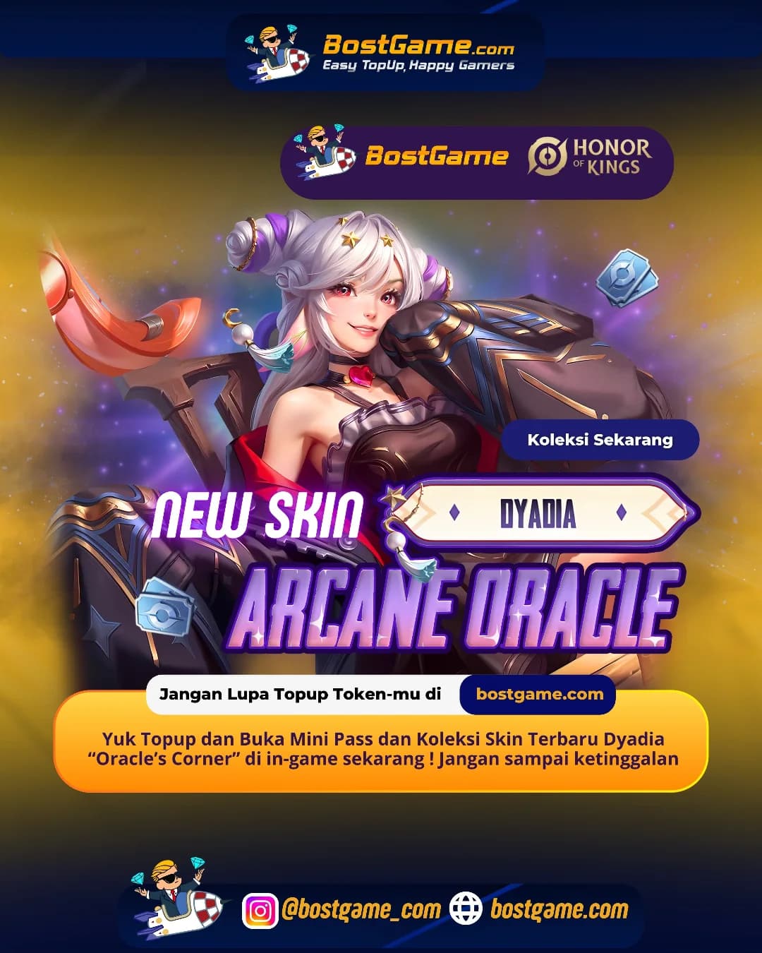 Honor Of Kings : Skin terbaru Dyadia “Oracle’s Corner” resmi mendarat!