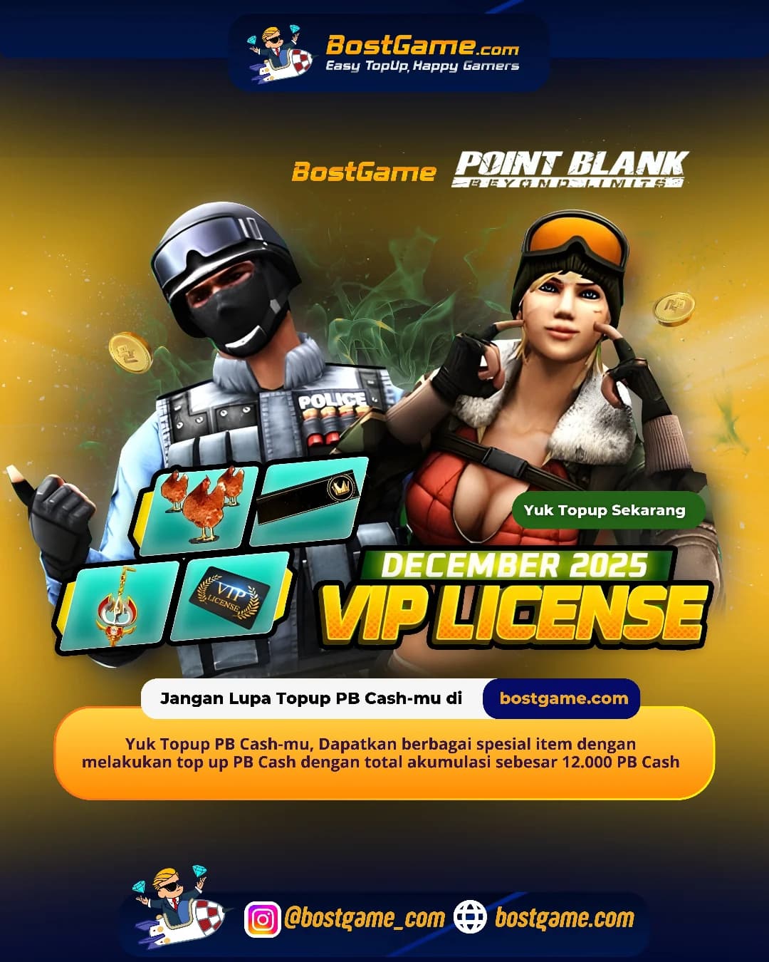 Point Blank : VIP LICENSE DESEMBER 2025 SUDAH HADIR! Periode sampai 31 Des 2025