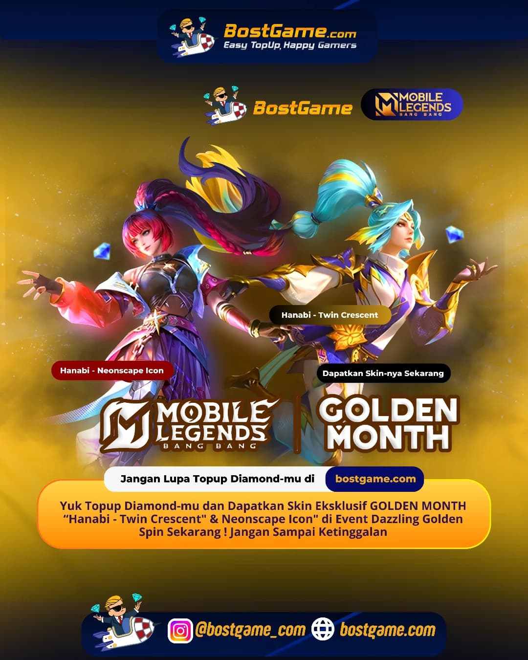 Mobile Legends Bang Bang: SKIN EKSKLUSIF GOLDEN MONTH TELAH HADIR!