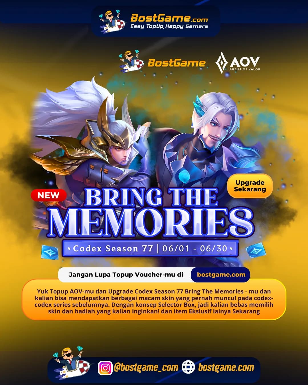 AOV : CODEX SEASON 77: BRING THE MEMORIES IS HERE!