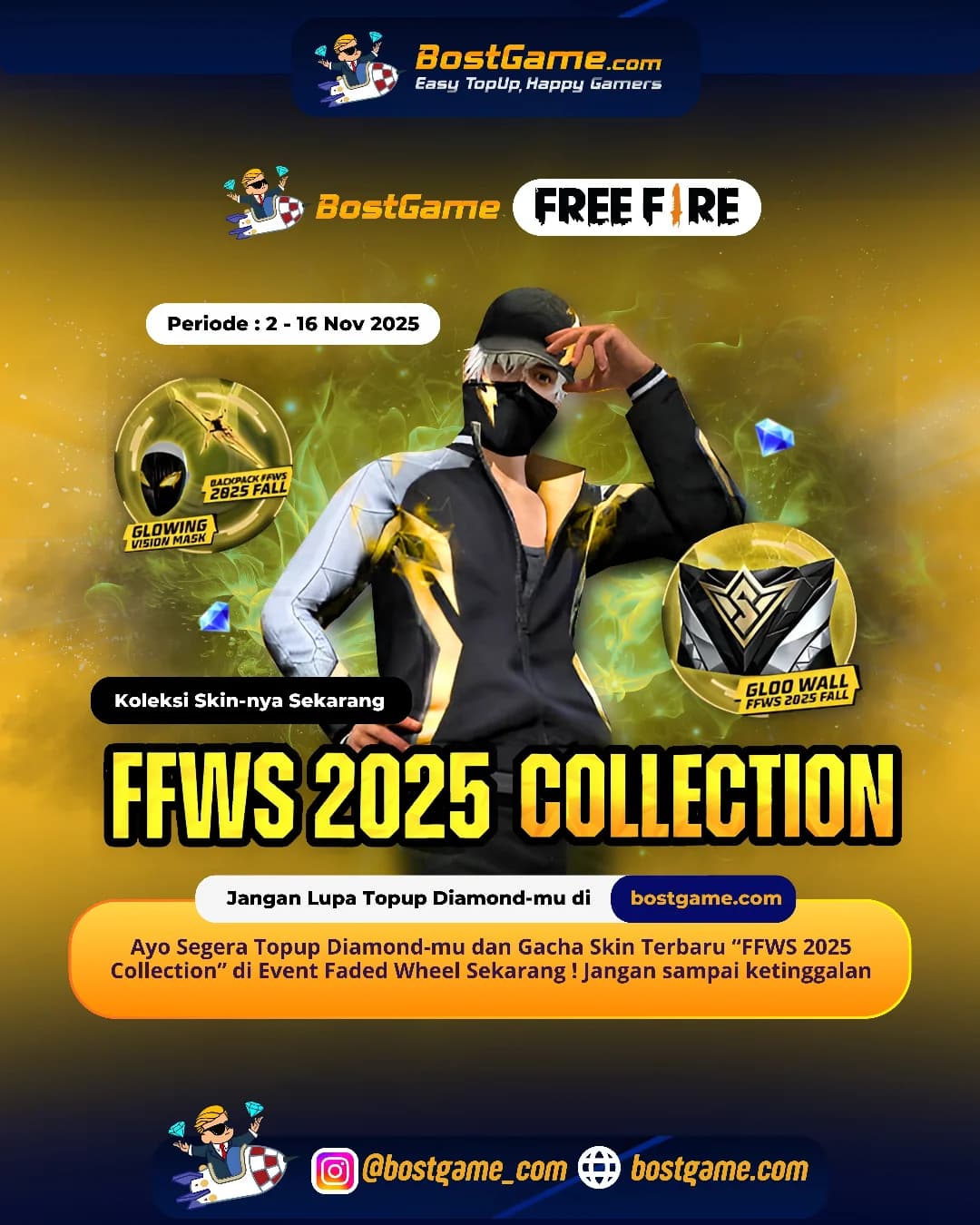 Free Fire : Skin Terbaru “FFWS 2025 Collection” AKHIRNYA HADIR nih, Sobat FF!