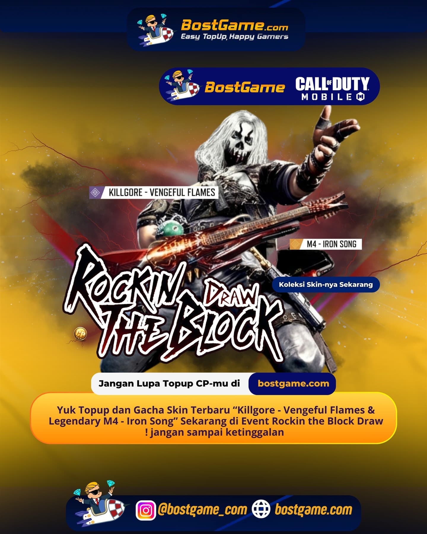 Call Of Duty Mobile : Event Rockin the Block Draw Telah Hadir Guyss 🎸