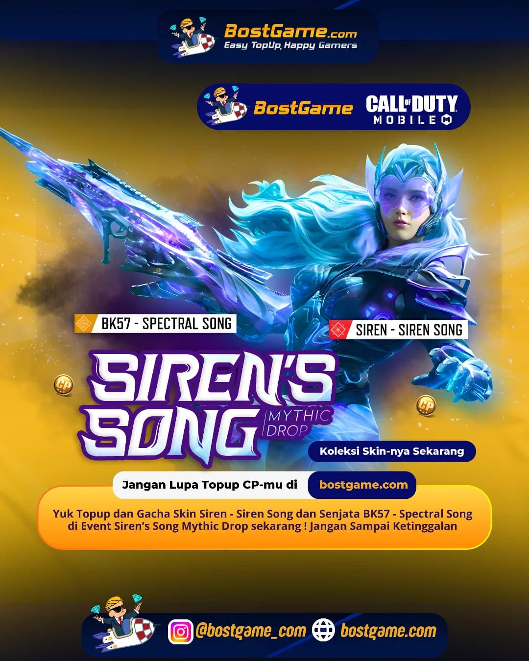 Call Of Duty Mobile : Siren’s Song Mythic Drop Telah Hadir Guyss!