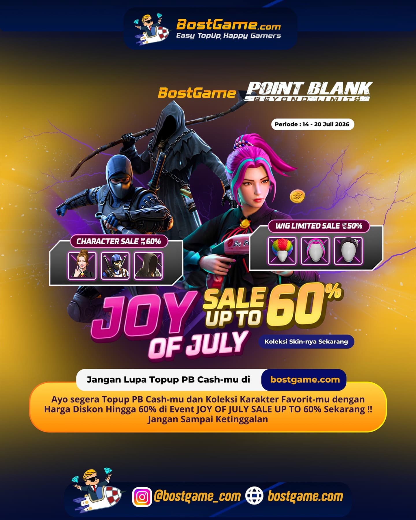 Point Blank : ๐ JOY OF JULY SALE RESMI HADIR! ๐