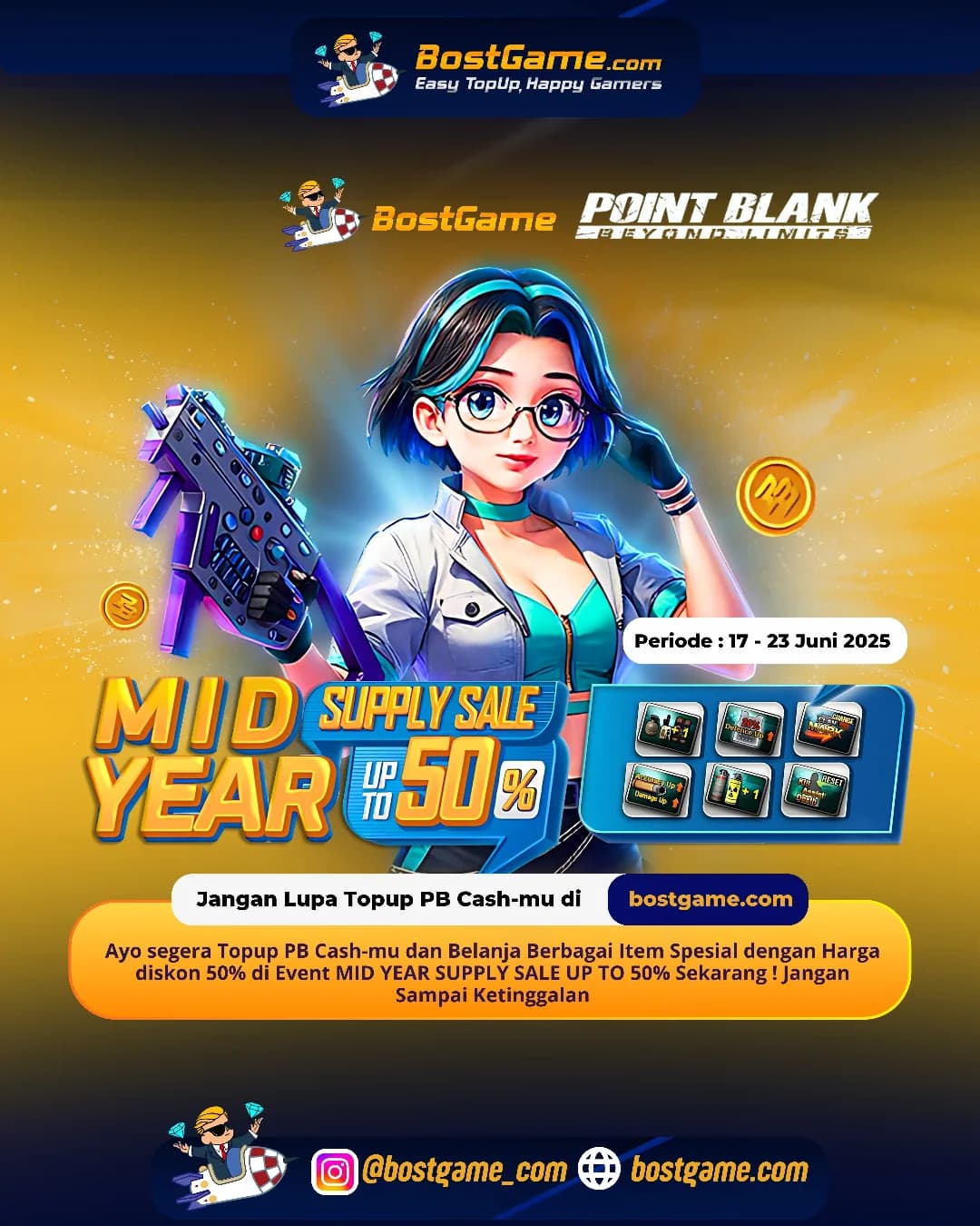 Point Blank : MID YEAR SUPPLY SALE is HERE! Diskon Gila-gilaan Sampai 50%!!