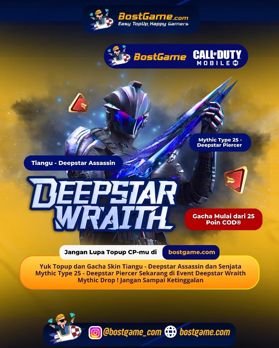 Call Of Duty Mobile : Event Deepstar Wraith Mythic Drop! Jangan Sampai Ketinggalan