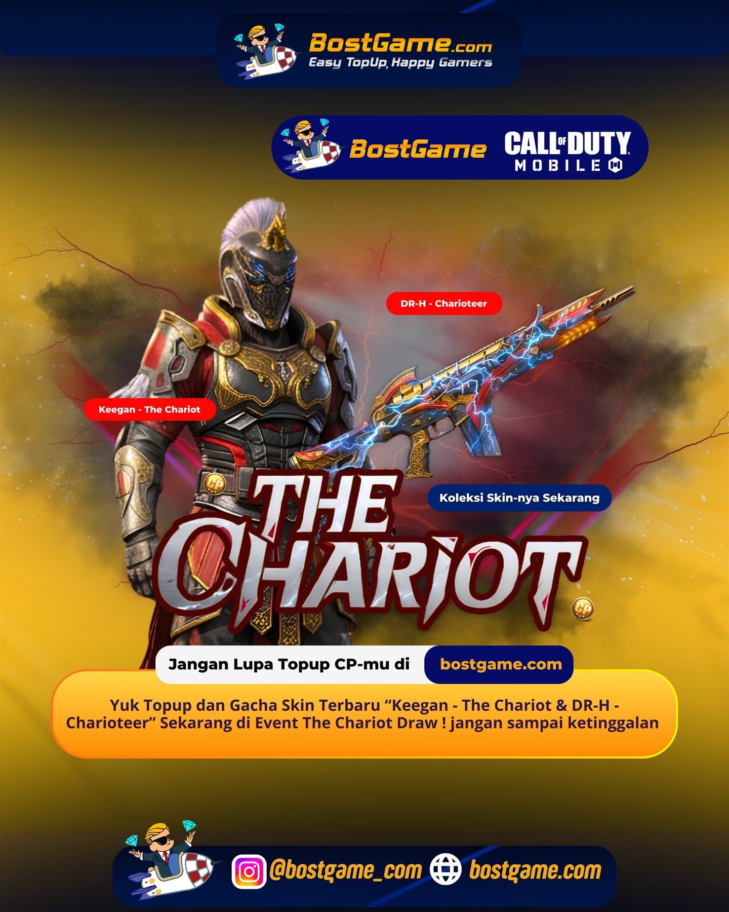 Call Of Duty Mobile : Event The Chariot Draw Telah Hadir Guyss ! 50% OFF First 7 days 😍