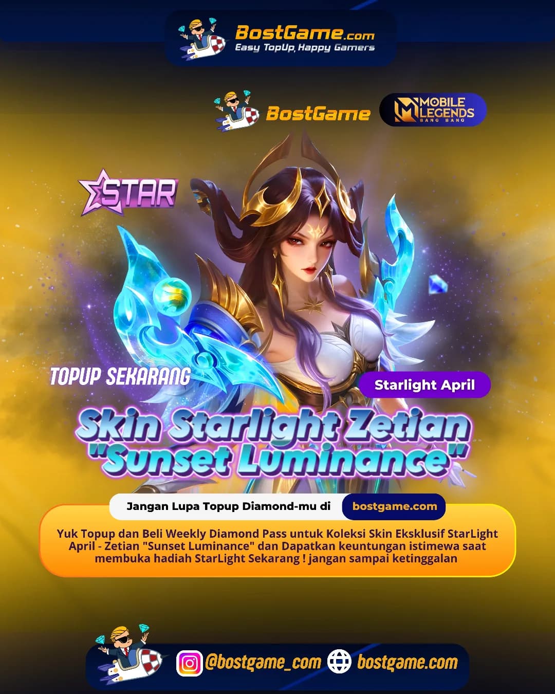 Mobile Legends Bang Bang : Skin Zetian Sunset Luminance Rilis!