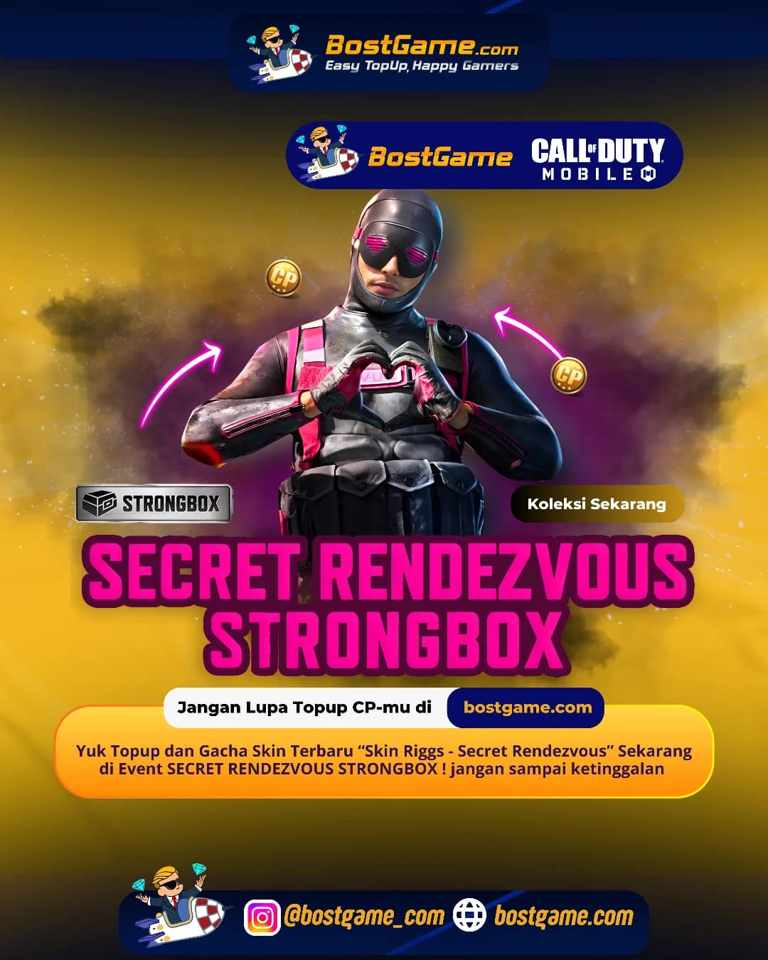 Call Of Duty Mobile : Event SECRET RENDEZVOUS STRONGBOX Telah Hadir Guyss !