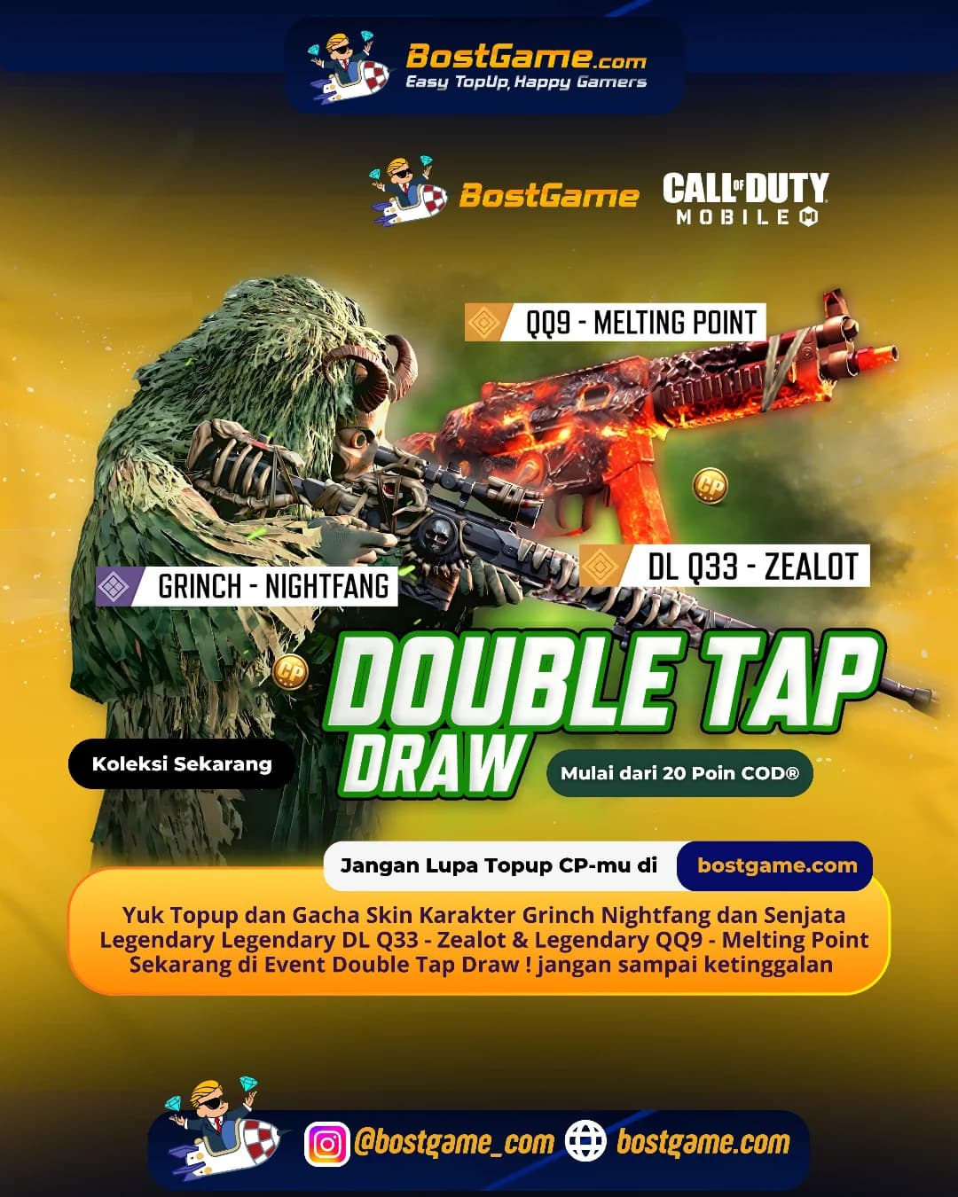Call Of Duty Mobile : Event Double Tap Draw Is Back!