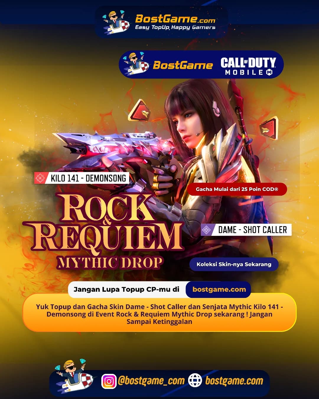 Call Of Duty Mobile: Event Rock & Requiem Mythic Drop Telah Hadir Guyss