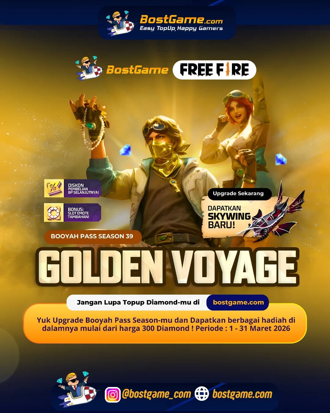 Free Fire : BOOYAH PASS SEASON 39 akhirnya resmi rilis!
