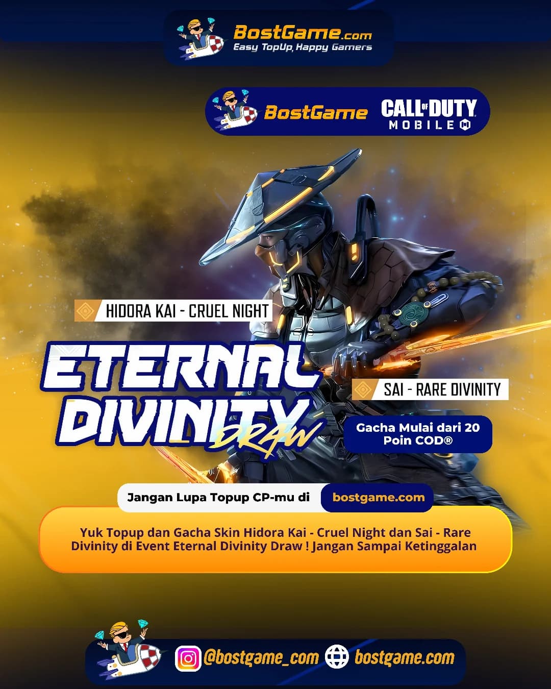 Call Of Duty Mobile : Event Eternal Divinity Draw udah muncul lagi, lho!