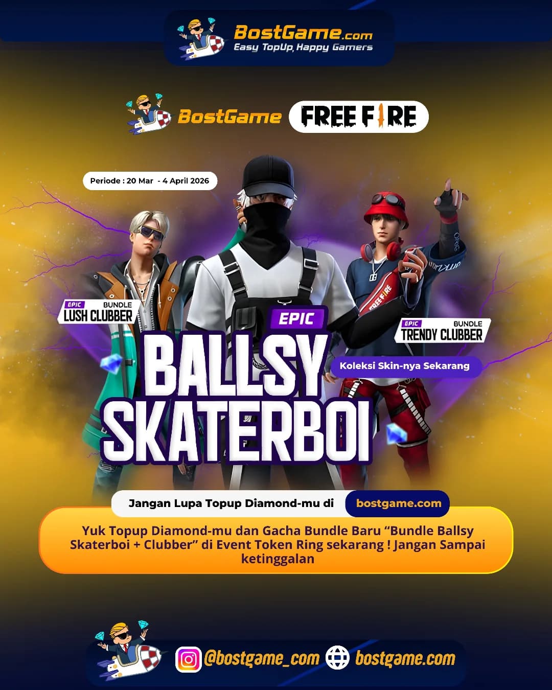 Free Fire : Siap tampil makin stylish & beda di Free Fire?