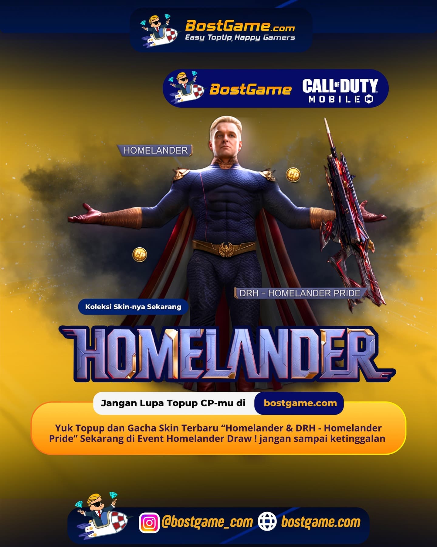 Call Of Duty Mobile : Event Homelander Draw Telah Hadir Guyss 🎆