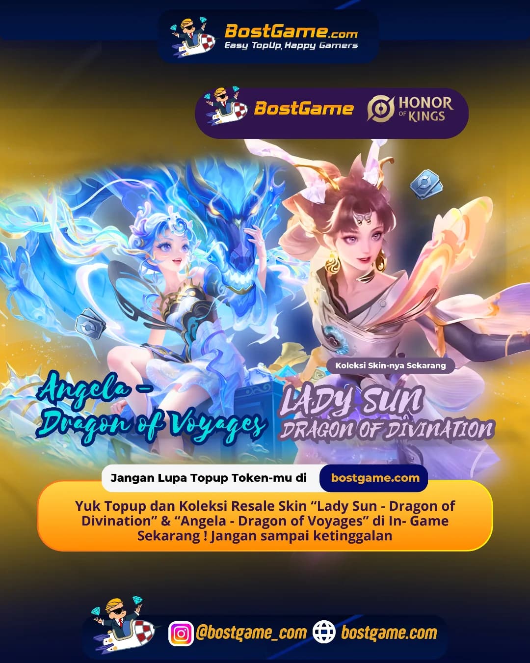 Honor Of Kings : MEREKA KEMBALI! Resale Skin Dragon Series is back!