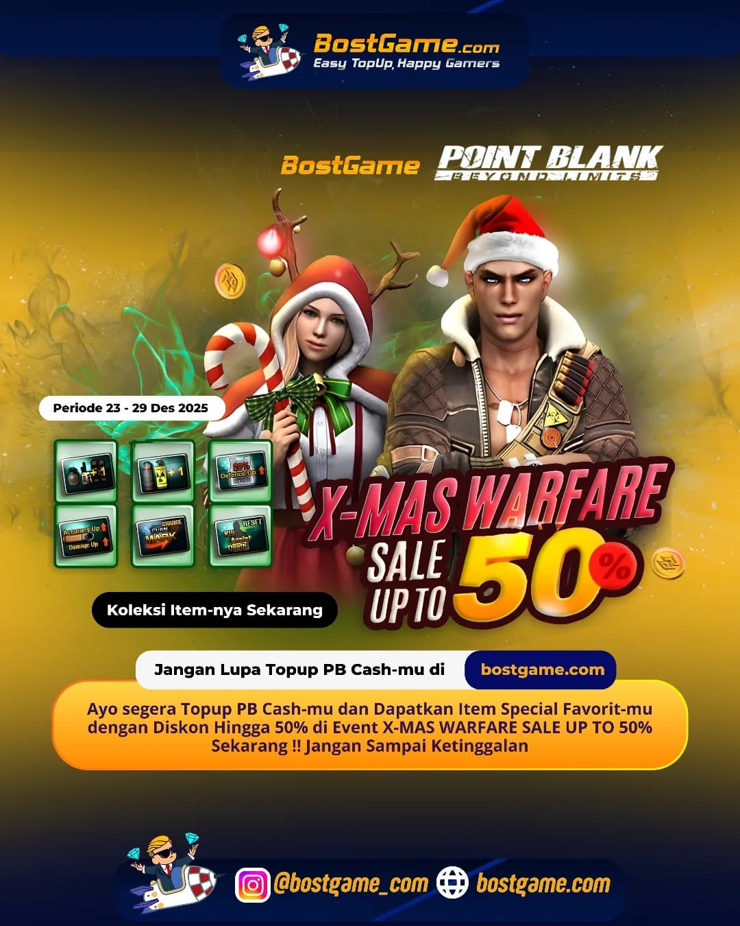 Point Blank : Event X-MAS WARFARE SALE UP TO 50% Resmi Hadir Guyss!