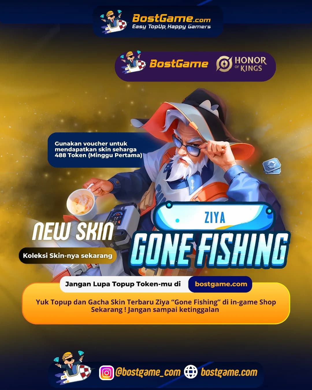 Honor Of Kings : Ziya “Gone Fishing” Dateng, Guys!