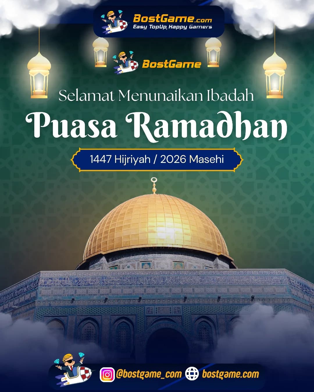 Selamat Menunaikan Ibadah Puasa Ramadhan 1447 H / 2026 M