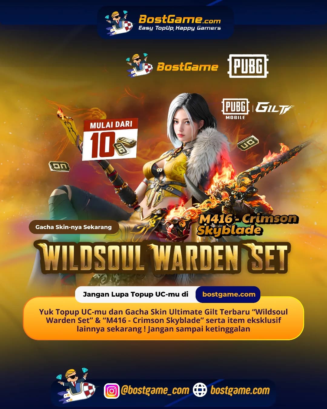 PUBG Mobile : Skin Ultimate Gilt Terbaru “Wildsoul Warden Set” Telah Hadir Guyss !