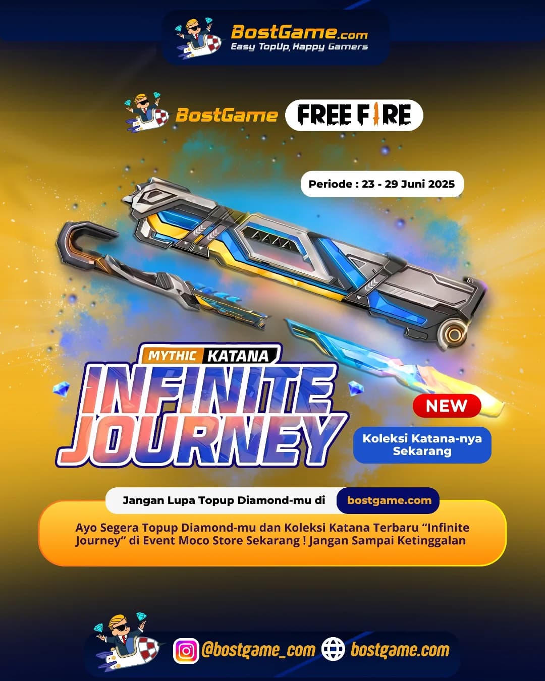 Free Fire : KATANA INFINITE JOURNEY IS HERE, SOBAT FF!