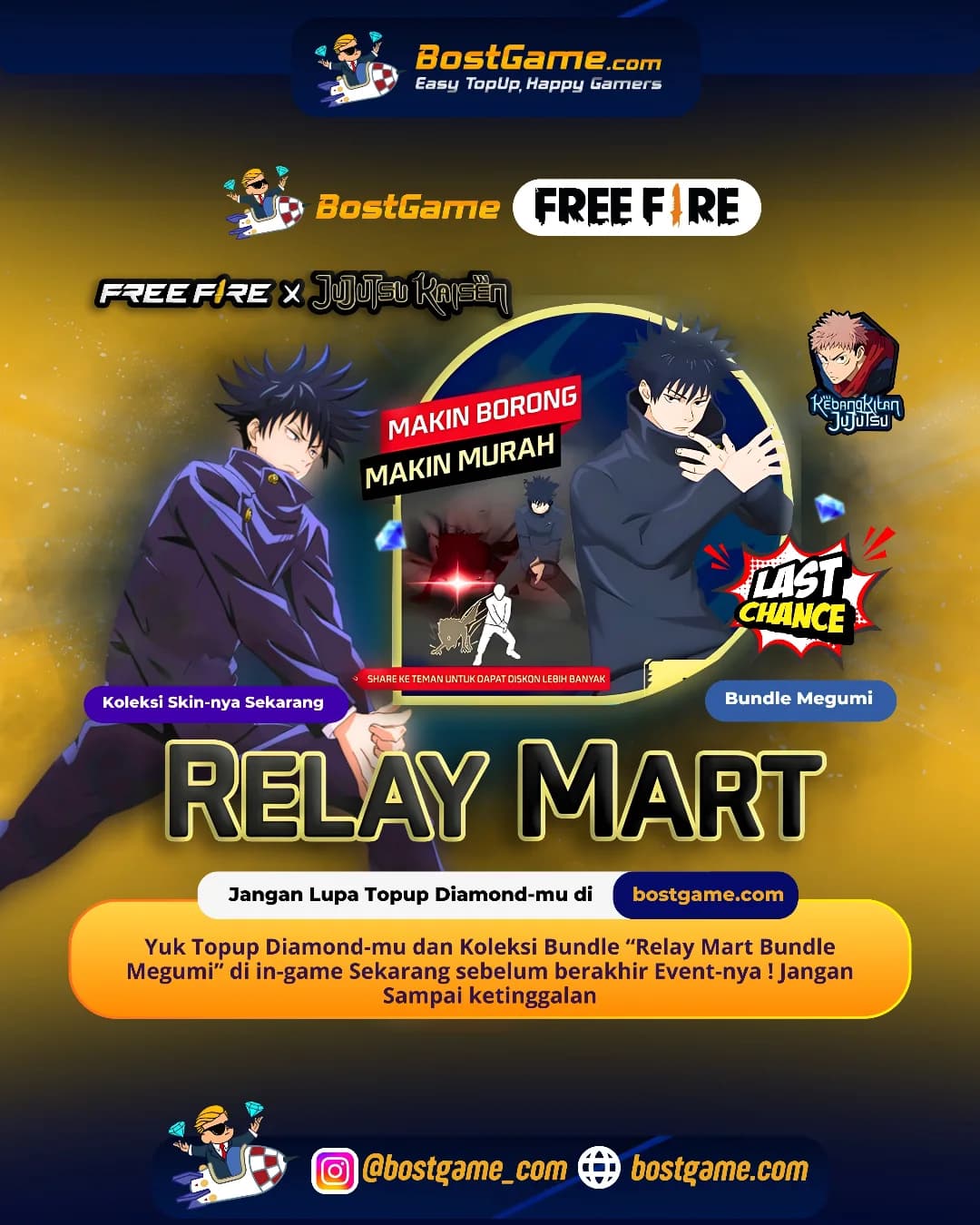 Free Fire : HARI TERAKHIR EVENT BUNDLE “MEGUMI”, SOBAT FF!