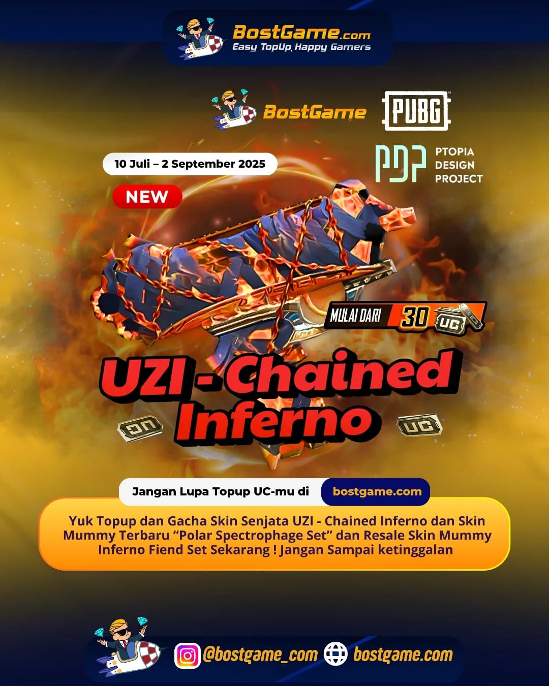 Pubg : UZI balik lagi dengan kobaran api neraka!!