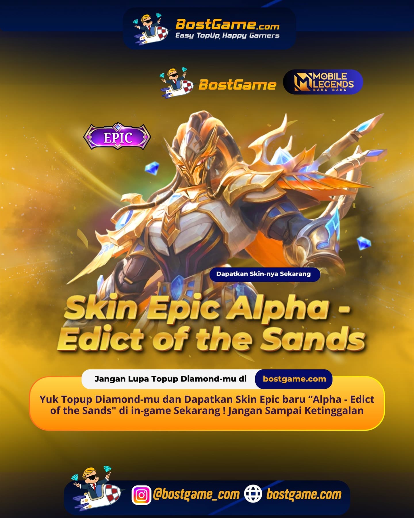 Mobile Legends Bang Bang : βοΈ SKIN EPIC BARU ALPHA RESMI HADIR! βοΈ