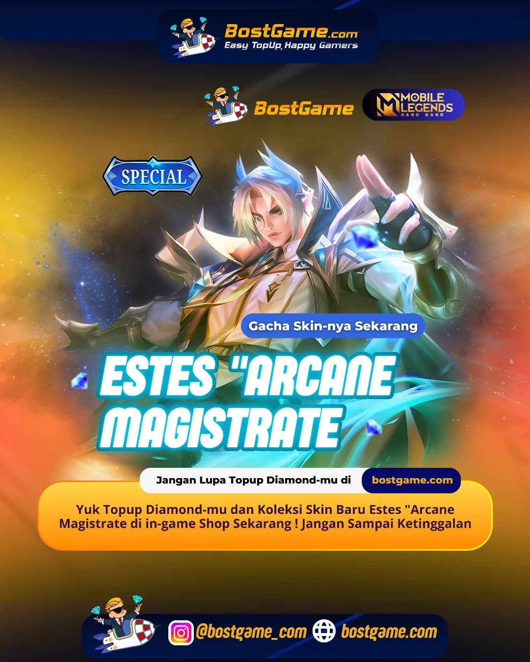 Mobile Legends : Skin Baru Estes - Arcane Magistrate resmi rilis!