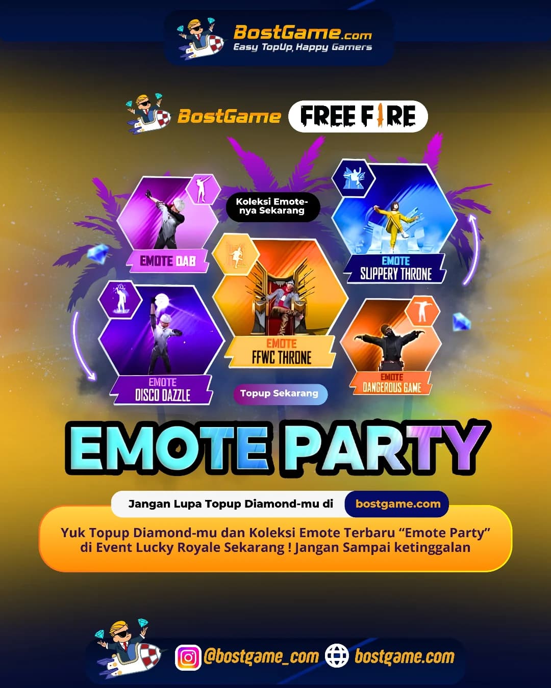 Free Fire : Saatnya pamer gaya & joget paling GG di lobby, guyss!