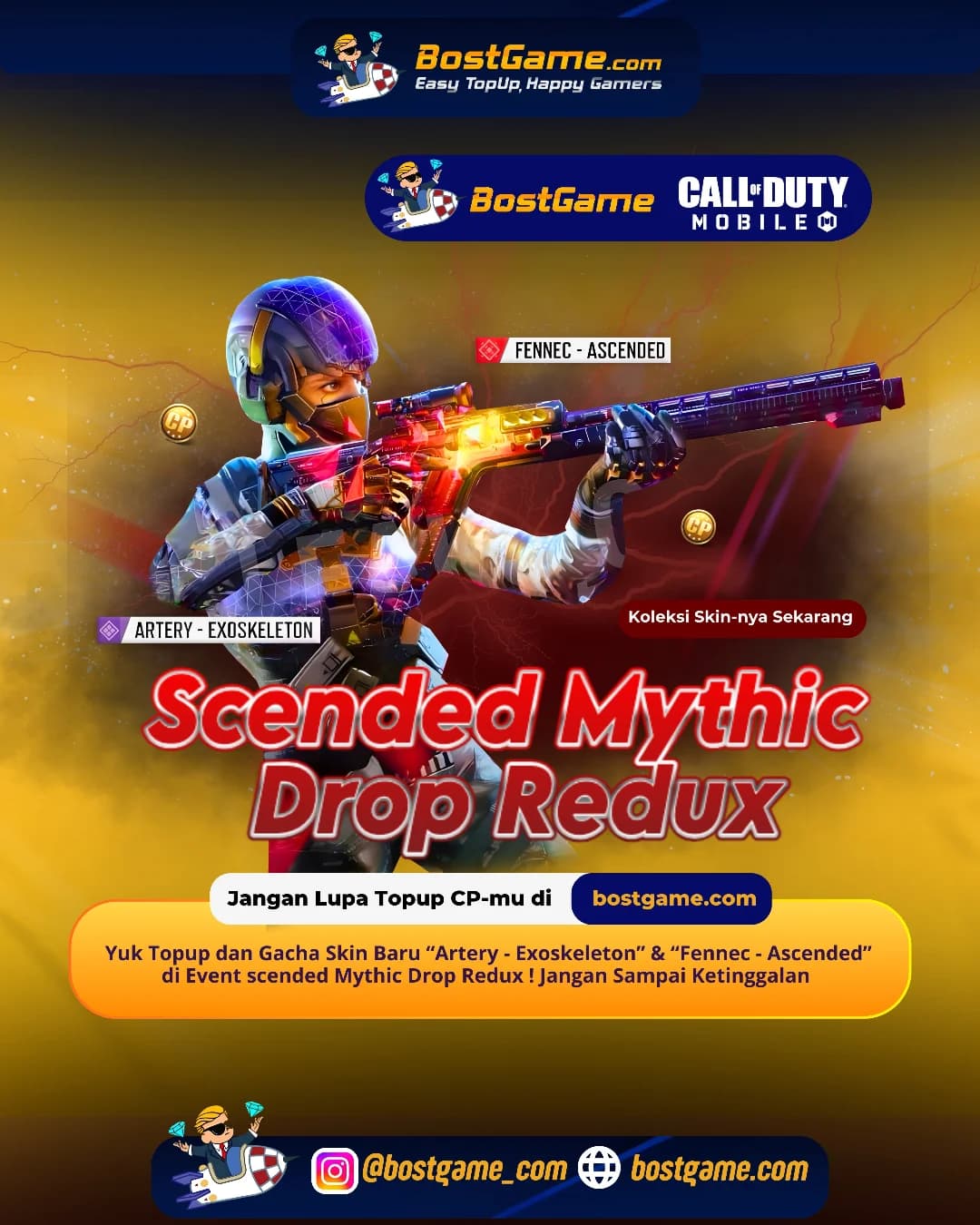 Call Of Duty Mobile : Gacha Skin Baru “Artery - Exoskeleton” & “Fennec - Ascended”🔥
