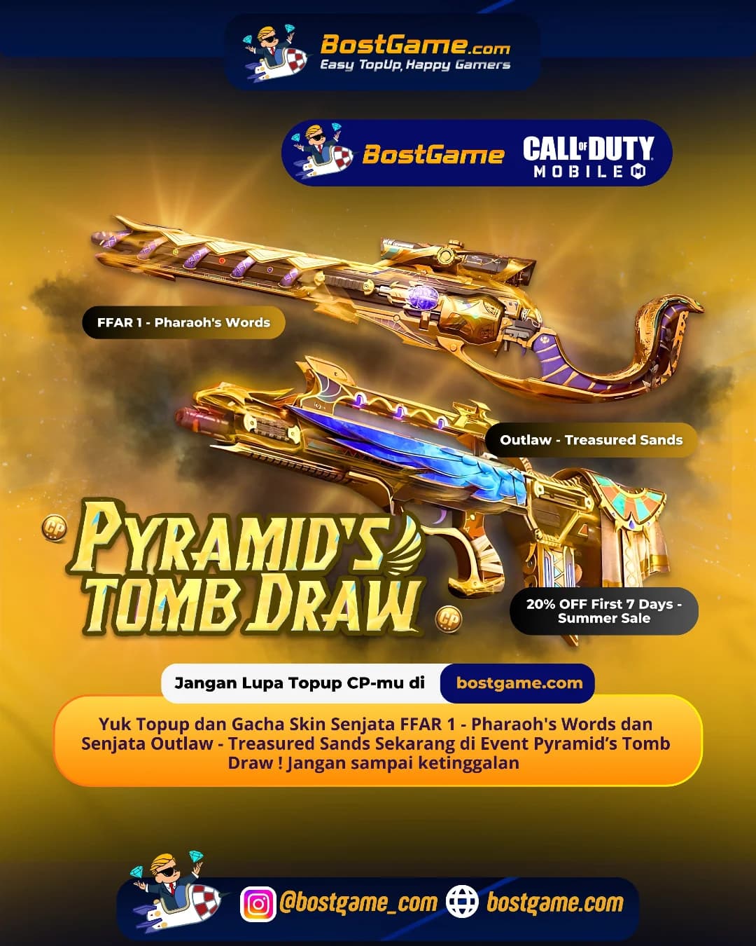 Call Of Duty Mobile : Summer Sale — Diskon 20% khusus 7 hari pertama!