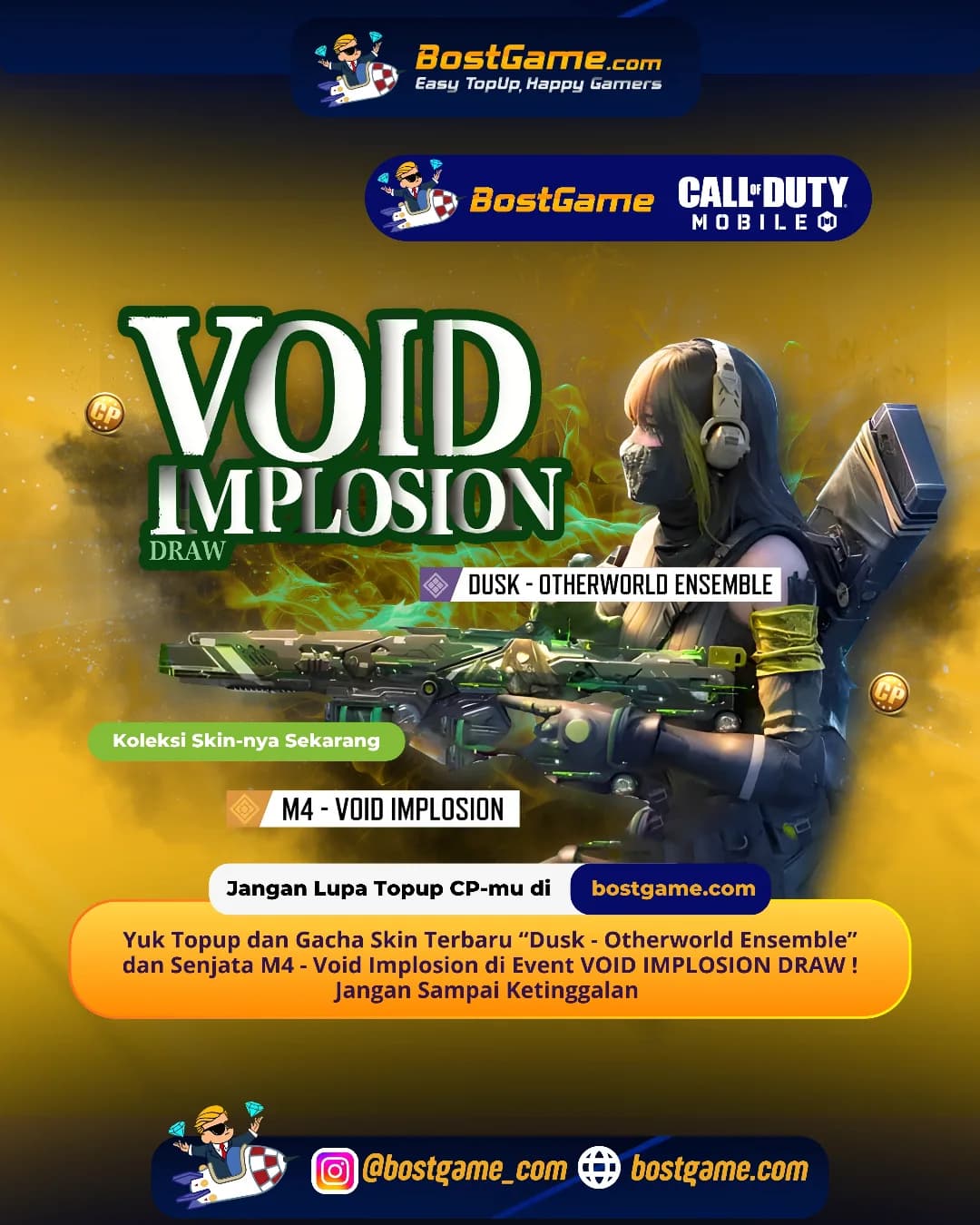 Call Of Duty Mobile : Event VOID IMPLOSION DRAW udah resmi mendarat di CODM!