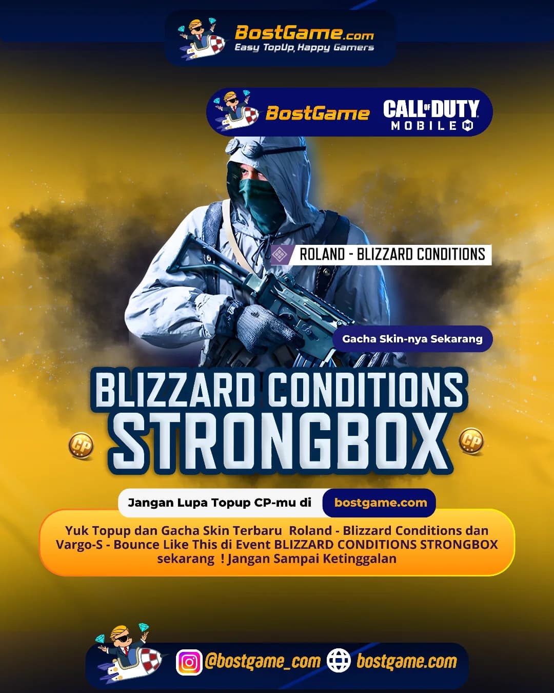 Call Of Duty Mobile : Event BLIZZARD CONDITIONS STRONGBOX Telah Hadir Guyss!