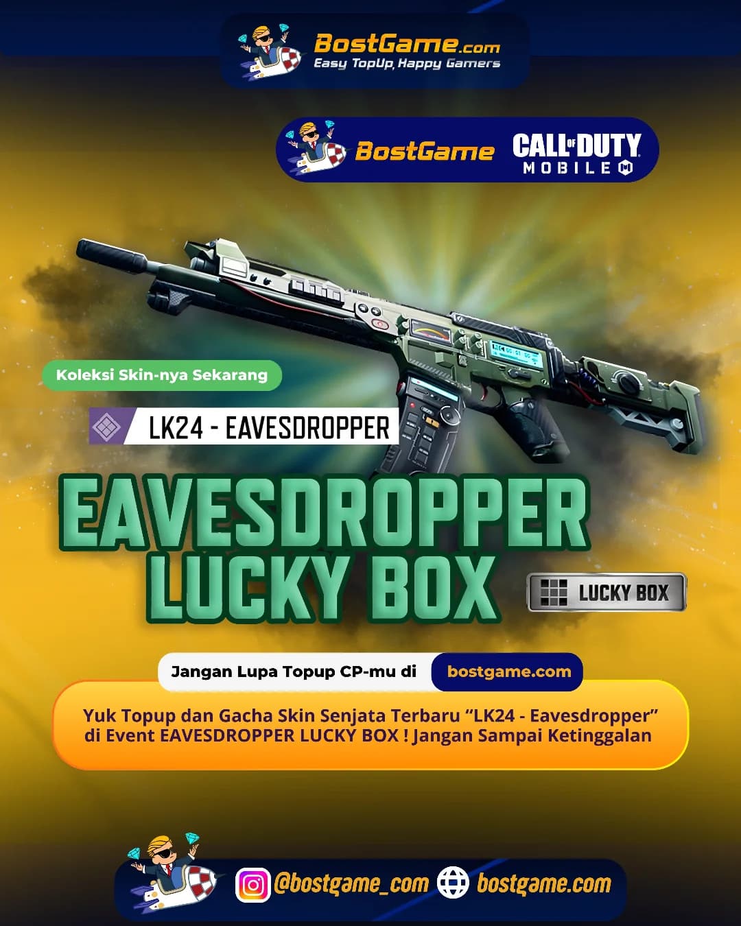 Call Of Duty Mobile : Event EAVESDROPPER LUCKY BOX akhirnya drop juga di CODM!