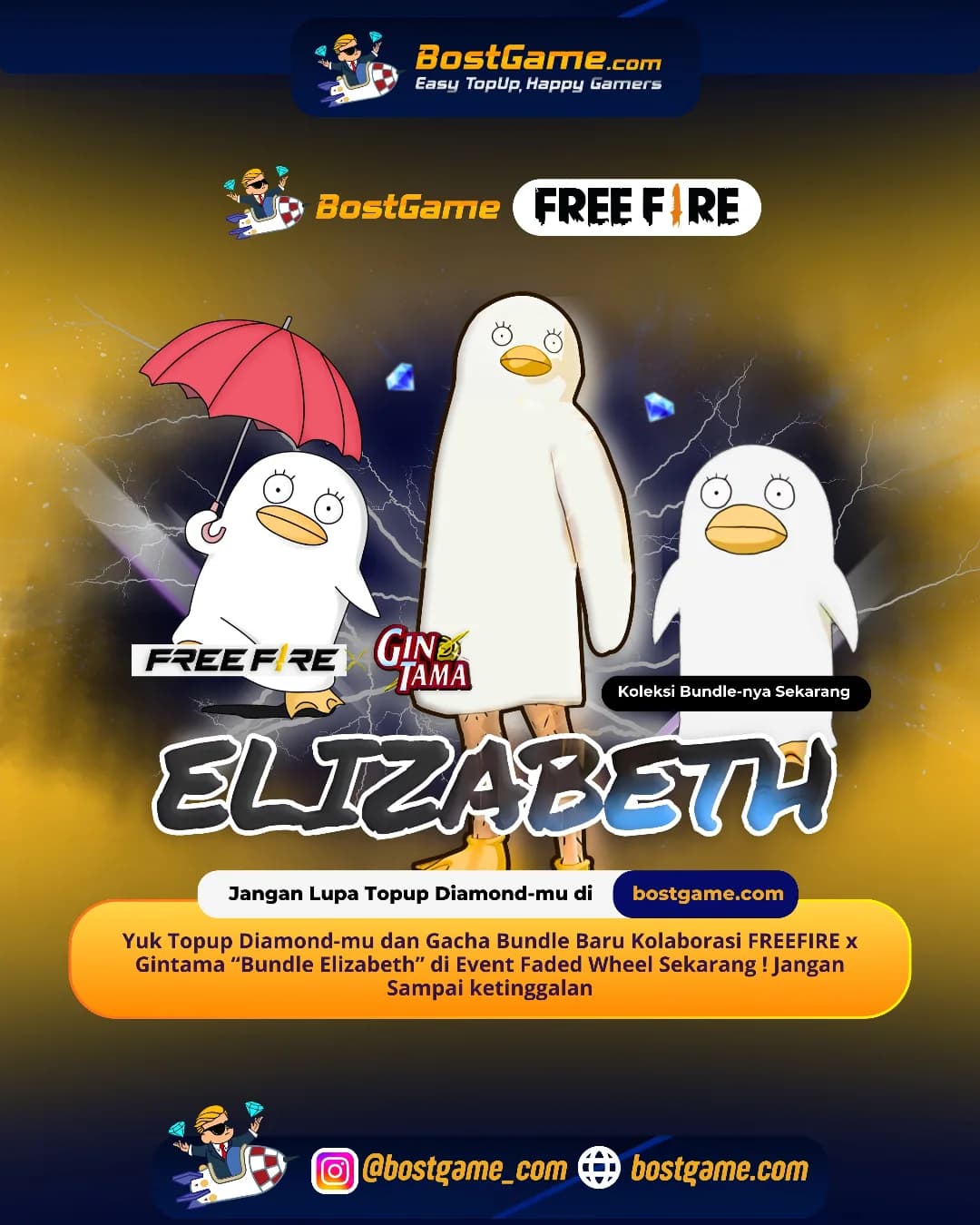 Free Fire : Skin FREE FIRE Γ GINTAMA π₯