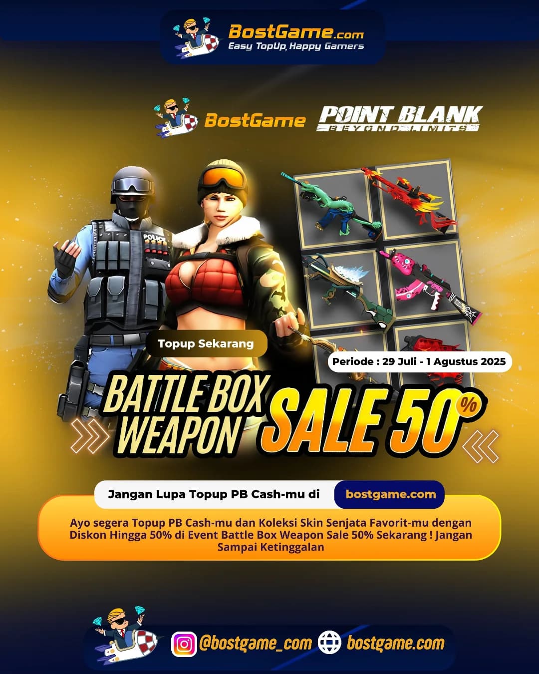 Point Blank : BATTLE BOX WEAPON SALE 50% OFF IS ON! "