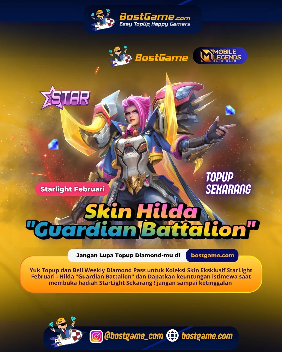 Mobile Legends Bang Bang: SKIN EKSKLUSIF STARLIGHT FEBRUARI RESMI HADIR!