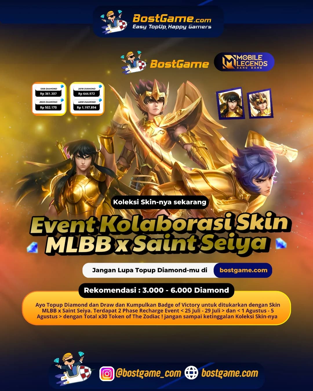 Mobile Legends : Kolaborasi MLBB x SAINT SEIYA akhirnya MENDARAT!!