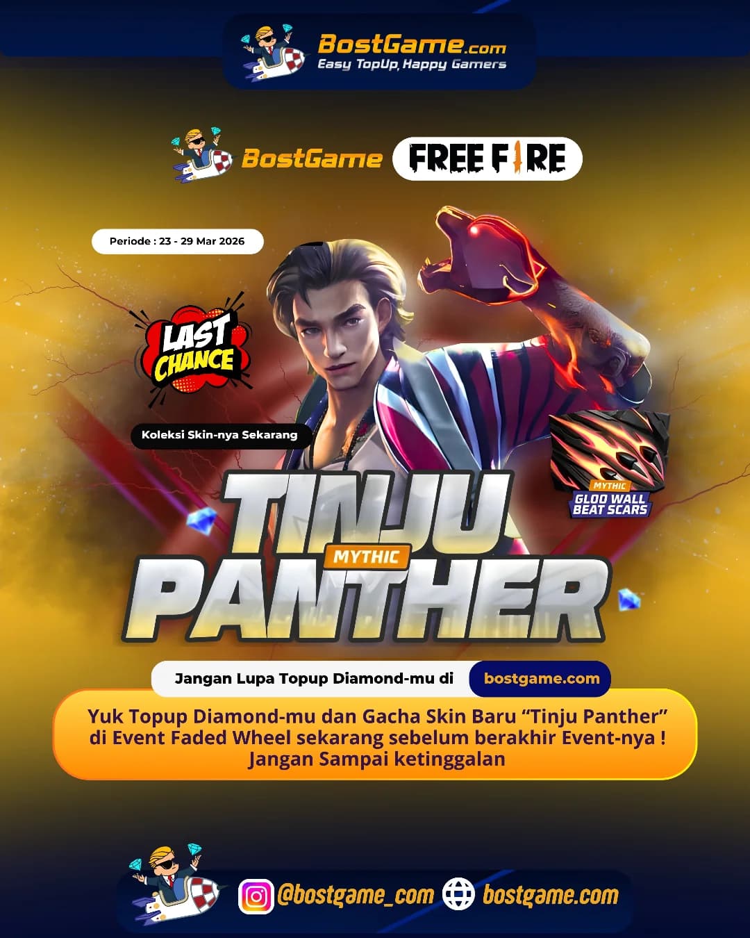 Free Fire : Event skin keren di Free Fire hampir berakhir!