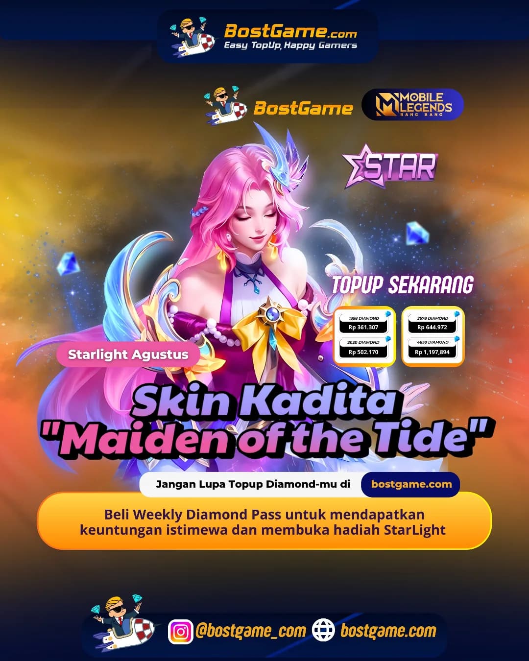 Mobile Legends : Skin StarLight Agustus udah Hadir nih!