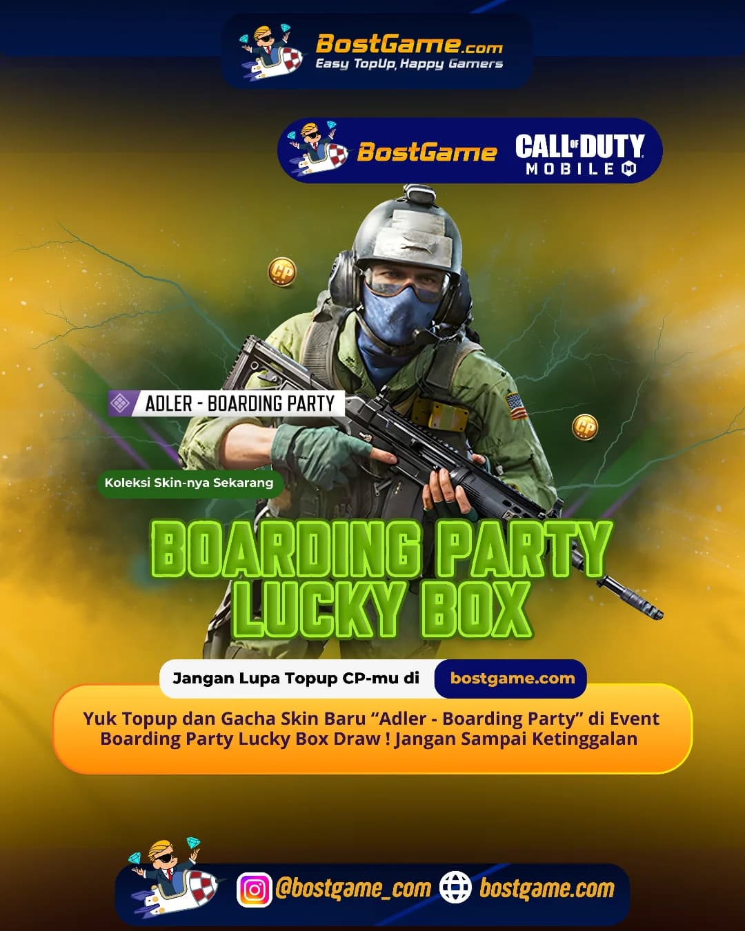Call Of Duty Mobile : Event Boarding Party Lucky Box Telah Hadir