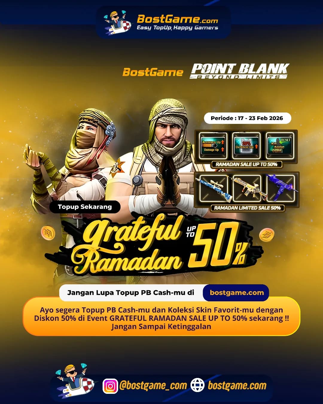 Point Blank : GRATEFUL RAMADAN SALE HADIR! DISKON SAMPAI 50%!!