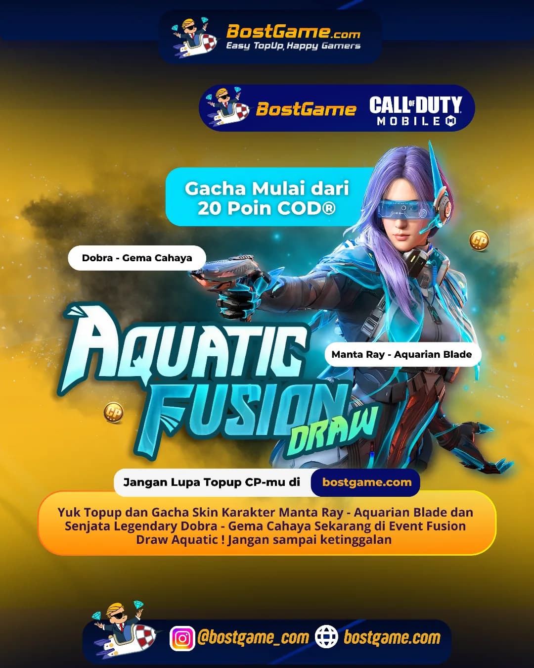 Call Of Duty Mobile : Fusion Draw Aquatic udah splash in, Guys!